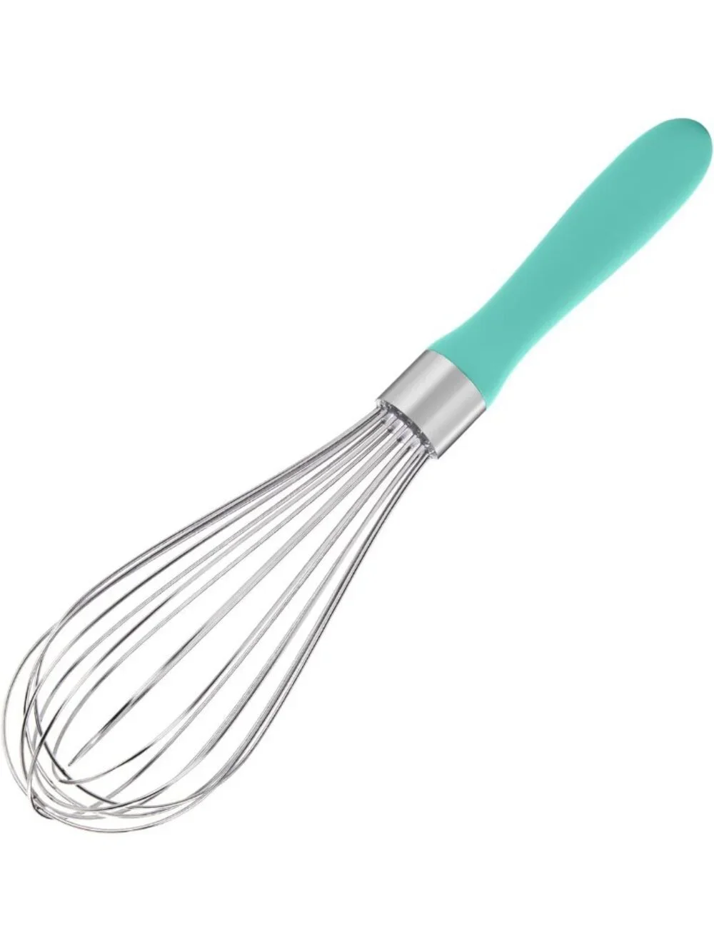 Heavy Duty Stainless Steel Balloon Whisk - 8 Wire Egg Beater for Baking